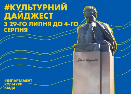 У Департаменті культури анонсували список культурних подій міста на наступний тиждень